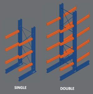 Single-Sided vs. Double-Sided Cantilever Racks